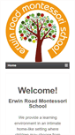 Mobile Screenshot of erwinroadmontessori.com