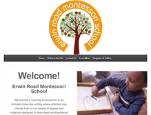 Tablet Screenshot of erwinroadmontessori.com